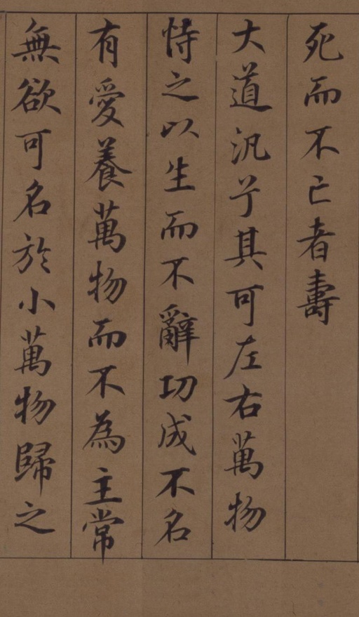 鲜于枢 老子道德经卷 - 纸本墨迹 - 書法道 - 书法字帖墨迹碑帖作品高清欣赏 - 39