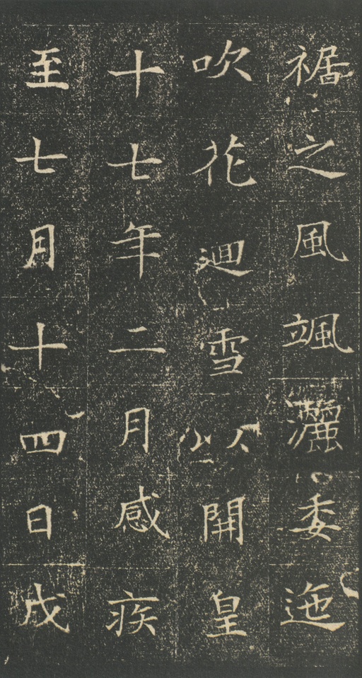 隋朝人 董美人墓志 - 吴湖帆旧藏浓墨拓本 - 書法道 - 书法字帖墨迹碑帖作品高清欣赏 - 6