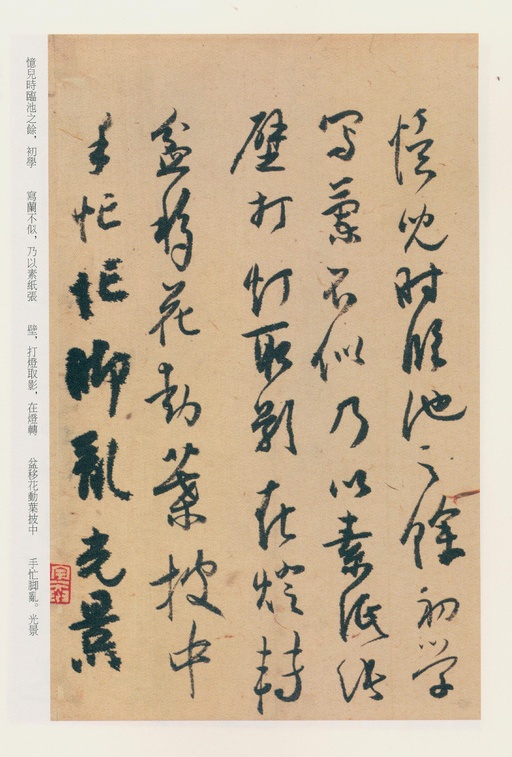 白蕉 兰题杂存 - 纸本墨迹 - 書法道 - 书法字帖墨迹碑帖作品高清欣赏 - 12