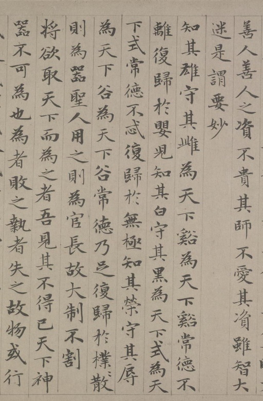 赵孟頫 老子道德经卷 - 纸本墨迹 - 書法道 - 书法字帖墨迹碑帖作品高清欣赏 - 21